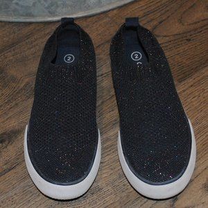 Girls' Nicky Slip-On Apparel Sneakers - Cat & Jack Size 2